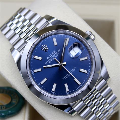 blau rolex|rolex blue dial.